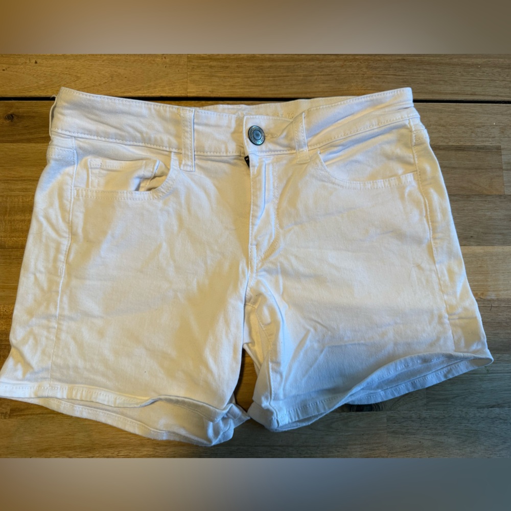 AE super stretch denim shorts